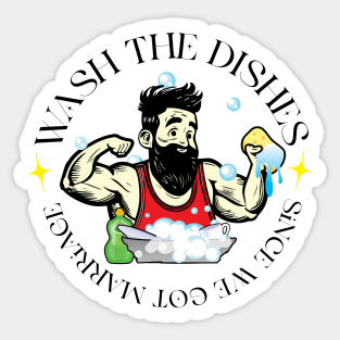 Wash the dishes Sticker